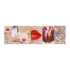 Fotótapéta Minta Standard Eco - Képregényes heroin - Absztrakció, Női Arc, Darab - 100x30 cm