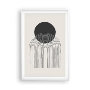 Poszter fekete keretben - Remegés és biztosság - 61x91 cm