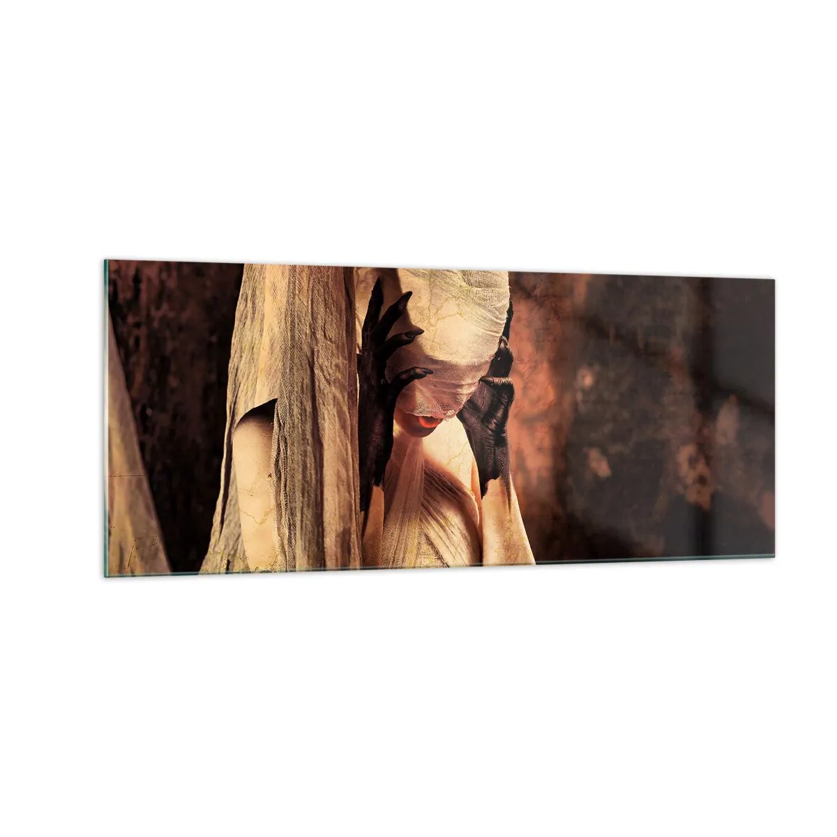 Üveg kép - A jó és a rossz között - 100x40 cm