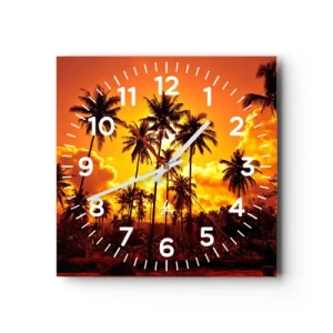 Falióra, Óra - Égnek a hegyek, égnek az erdők - 40x40 cm