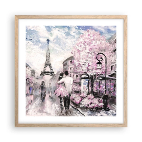 Poszter világos tölgy keretben - Ha szerelmesnek lenni, akkor a... - 50x50 cm