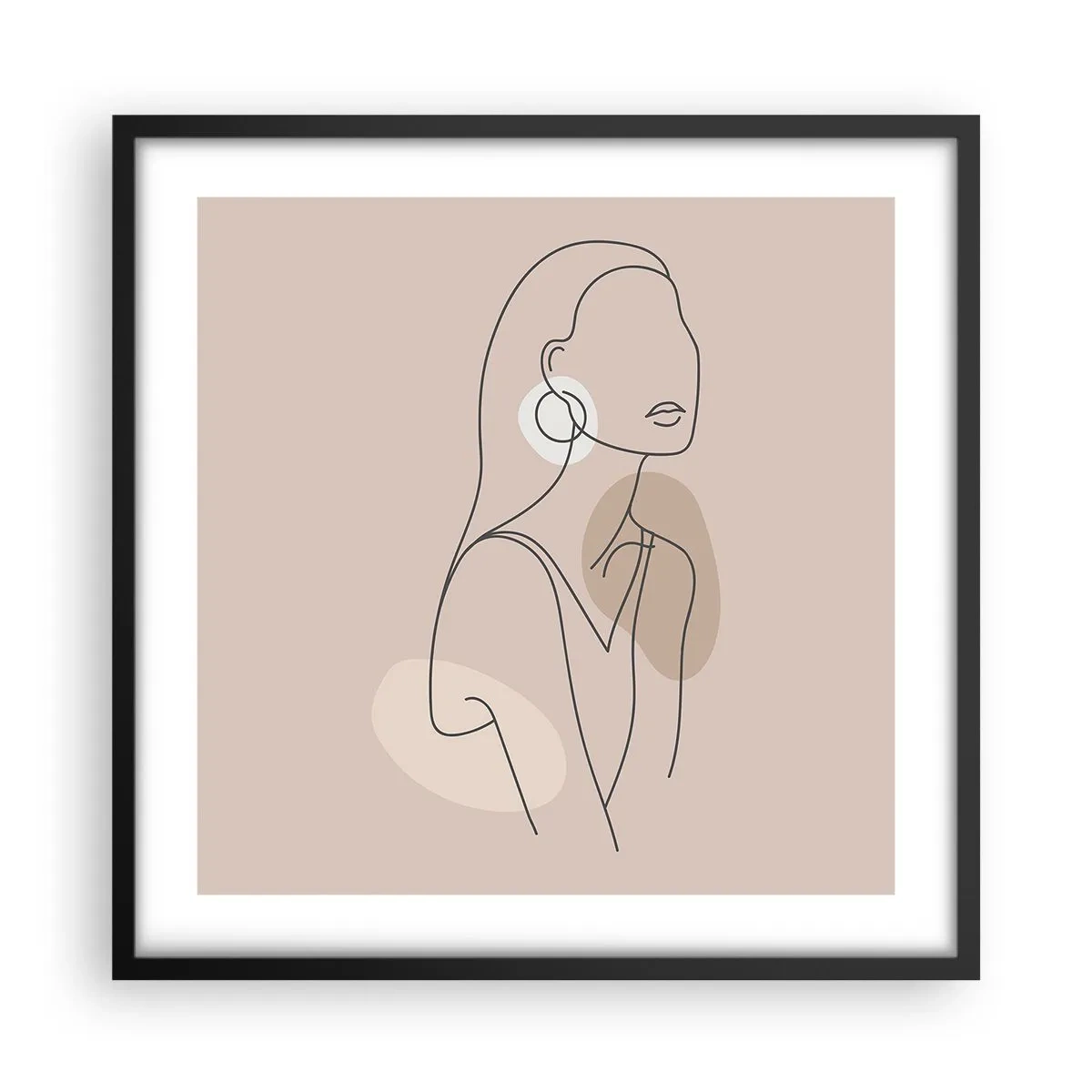 Poszter fehér keretben - Leány ikonja - 50x50 cm