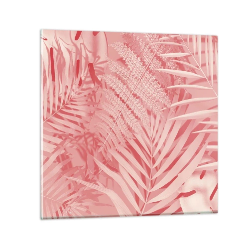 Üveg kép - Rózsaszín koncepció - 70x70 cm