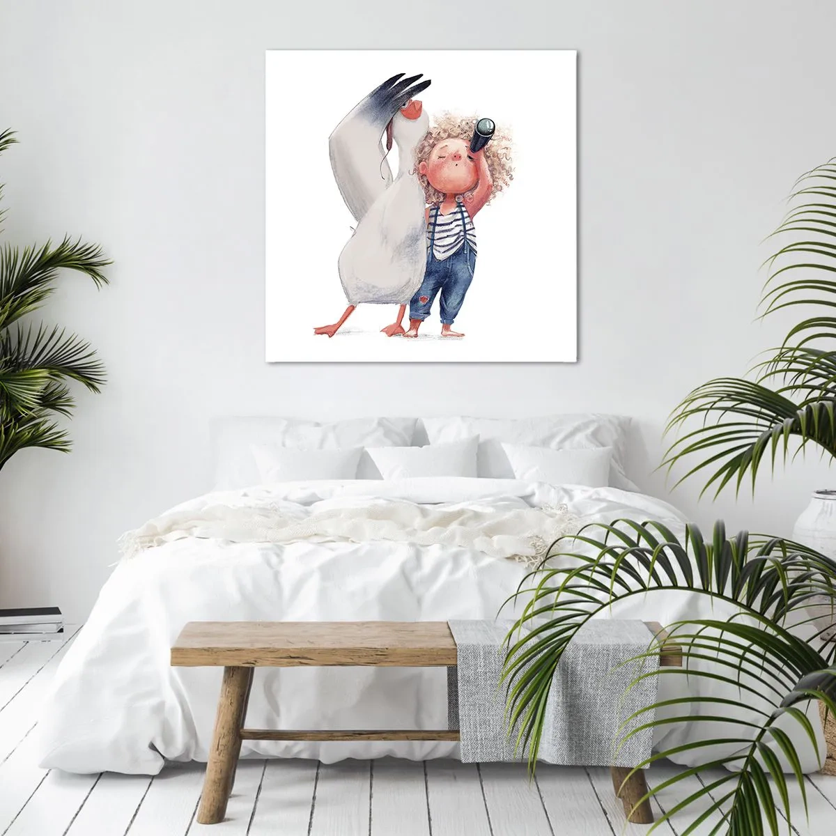 Vászonkép - Nagy utazási terve - 60x60 cm