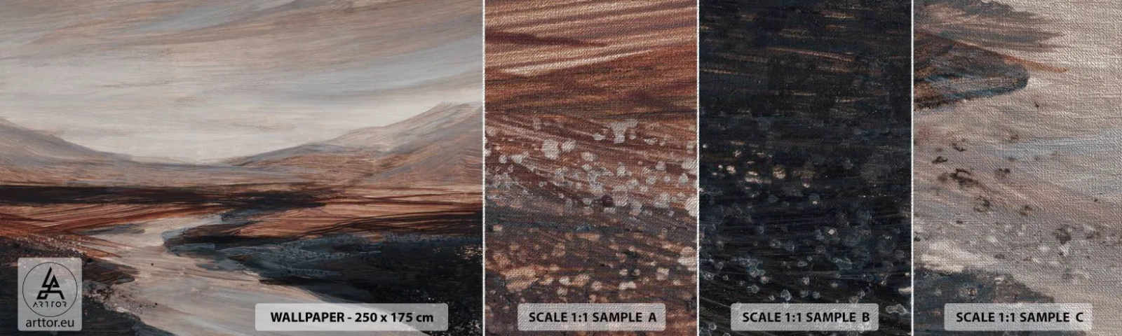 Fotótapéta Minta Premium Canvas -  Békés völgy - Tájkép, Tájkép, Darab - 100x30 cm