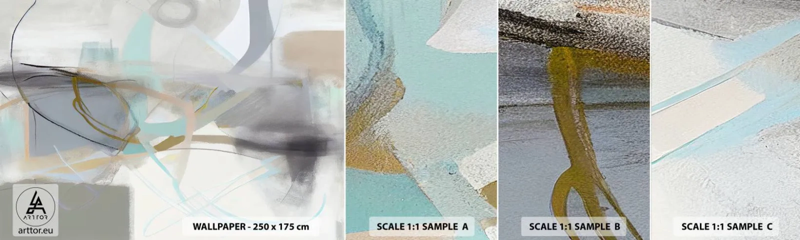 Fotótapéta Minta Standard Eco - Ködös absztrakció - Absztrakció, Darab, Fényes - 100x30 cm