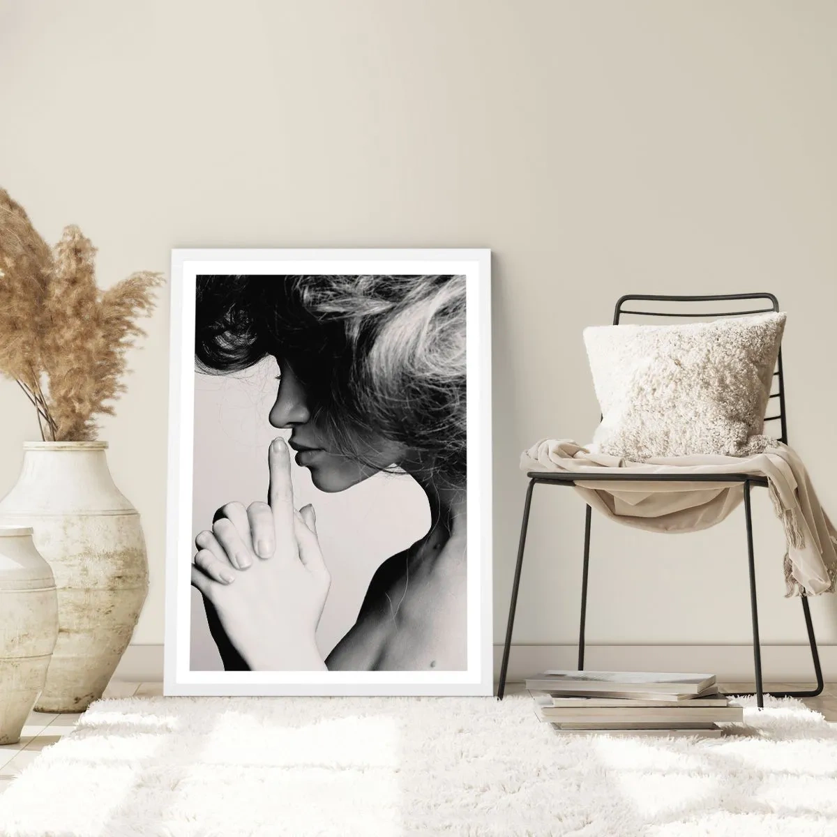 Poszter fekete keretben - Magára hallgatva - 70x100 cm