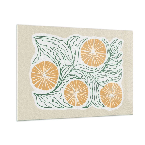 Üveg kép - Etnikus egy csipet absztrakcióval - 100x70 cm