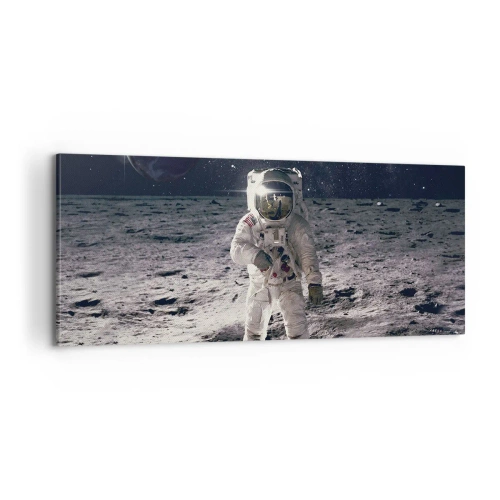 Vászonkép - Üdvözlet a Holdról - 100x40 cm