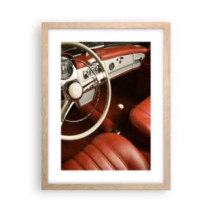Poszter világos tölgy keretben - Luxus vintage stílusban - 30x40 cm