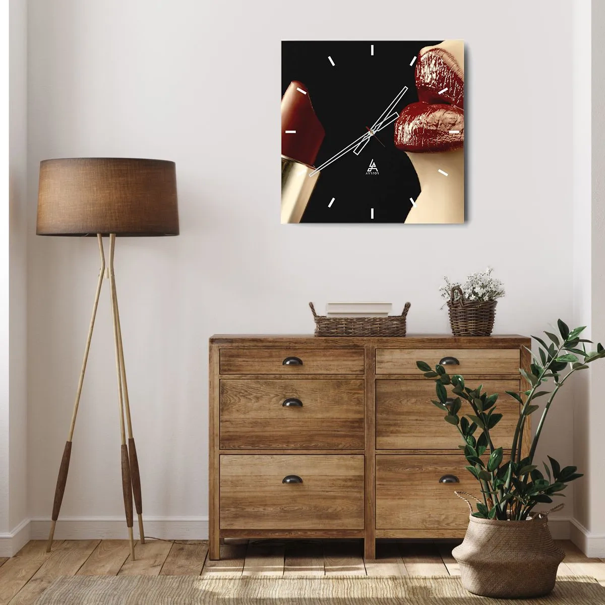 Falióra, Óra - A kármin érzékisége és ragyogása - 40x40 cm