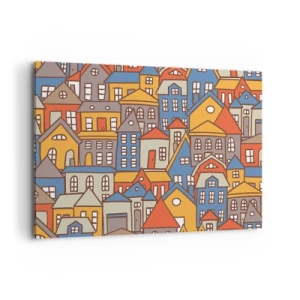 Vászonkép - A ház mögött van a ház - 100x70 cm