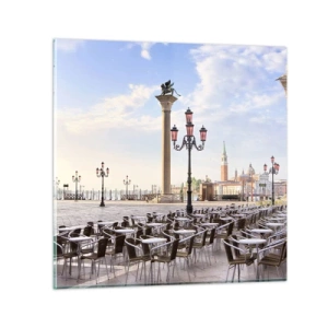 Üveg kép - Gyere, minden készen áll - 60x60 cm