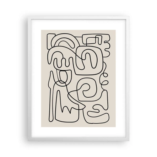 Poszter fekete keretben - A nyomonkövetésben - 40x50 cm