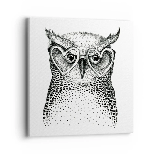 Vászonkép - Bölcsen és szeretettel - 40x40 cm