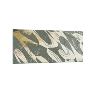 Üveg kép - Ritmikus absztrakció - 120x50 cm