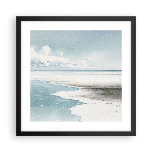 Poszter fehér keretben - Szelíd dagály - 40x40 cm