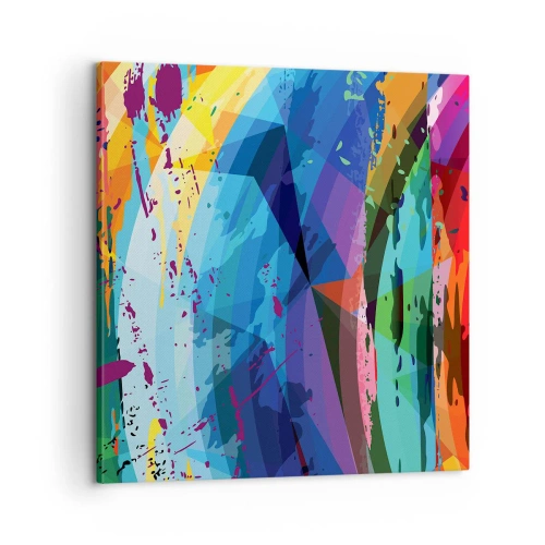 Vászonkép - Színes szédülés - 60x60 cm