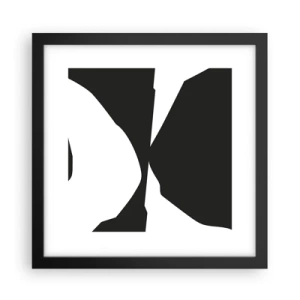 Poszter fehér keretben - Pozitív-negatív - 30x30 cm
