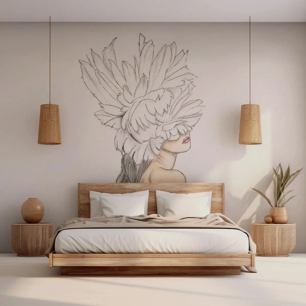 Fotótapéta Premium Canvas - Koronás szépség - Absztrakció, Nő, Test - 200x140 cm