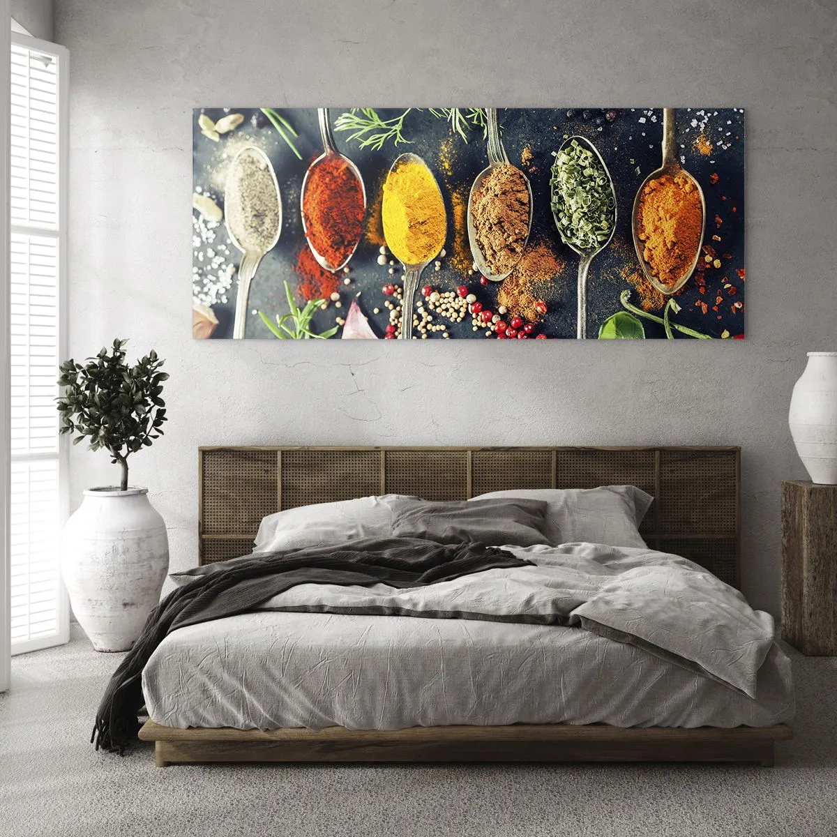 Üveg kép - Kulináris varázslat - 90x30 cm