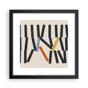 Poszter fehér keretben - Dominó - kompozíció - 30x30 cm