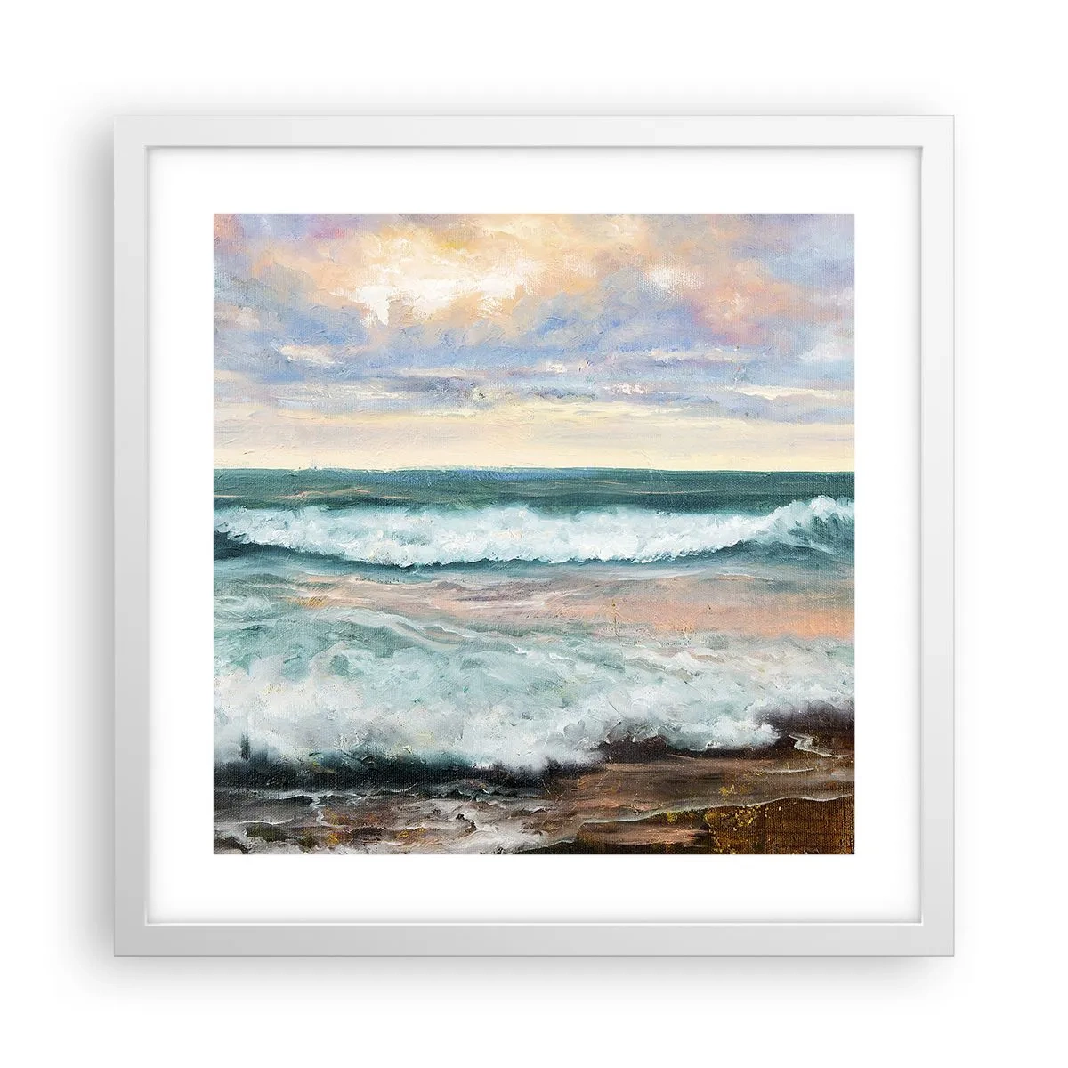 Poszter fekete keretben - Itt kisimítod a lelked - 40x40 cm