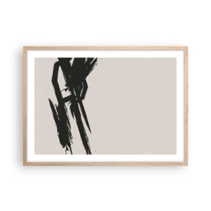 Poszter világos tölgy keretben - Megállíthatatlan lendület - 70x50 cm