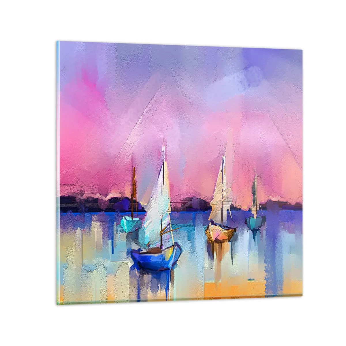Üveg kép - Irány: széles vizek - 30x30 cm
