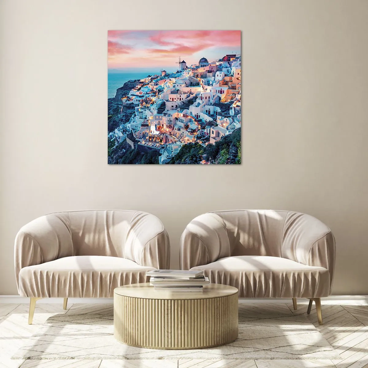 Üveg kép - Nagyszerű görög vakációd - 60x60 cm