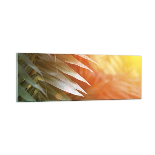 Üveg kép - Reggel a dzsungelben - 90x30 cm