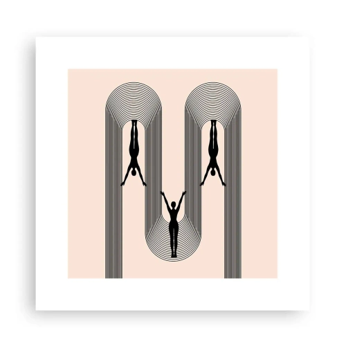 Poszter - Fejjel lefelé - 30x30 cm