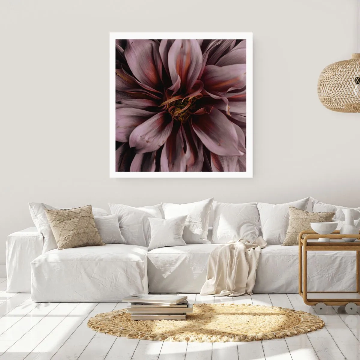 Poszter - Virágos szív - 30x30 cm