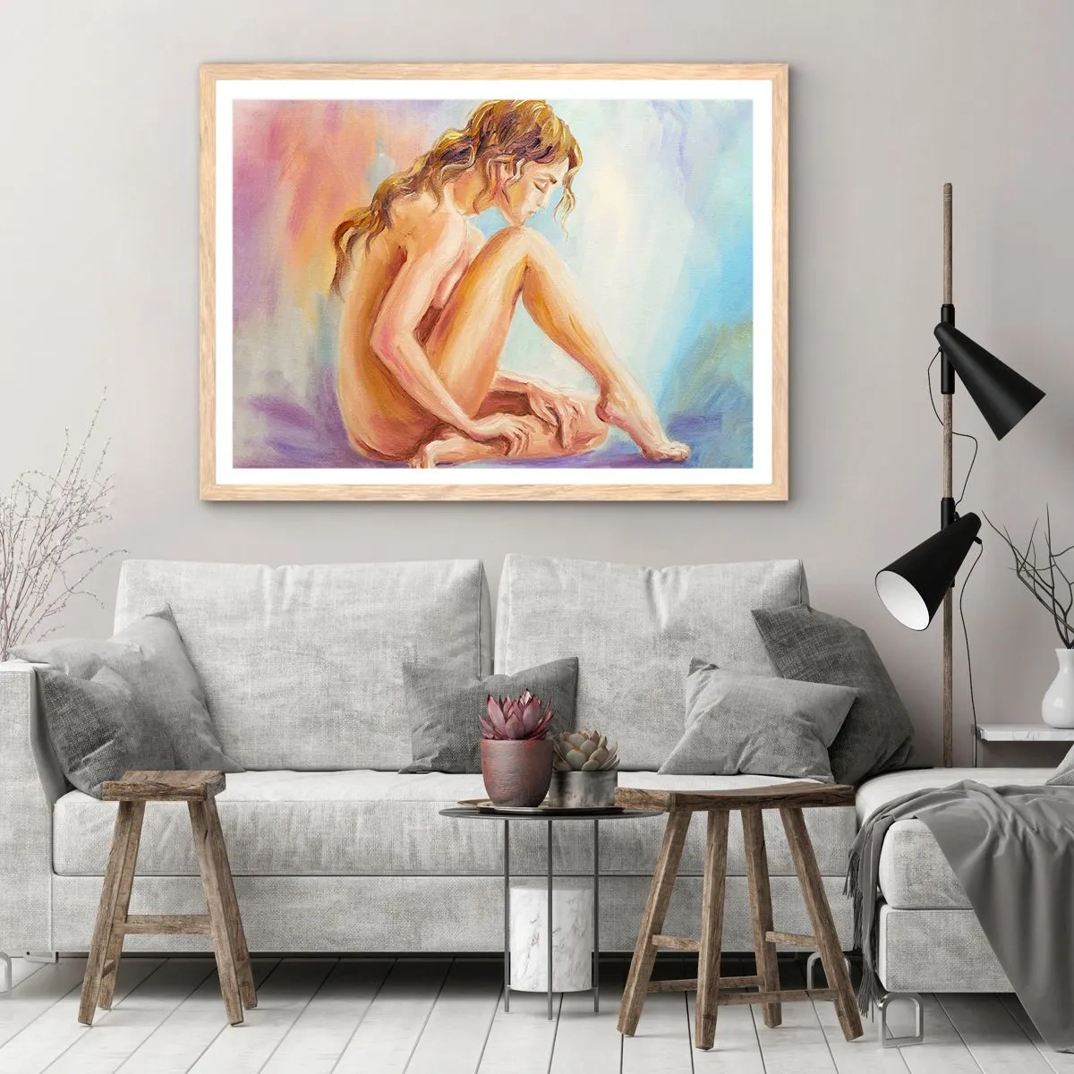 Poszter világos tölgy keretben - A fiatalság cselekedete - 70x50 cm