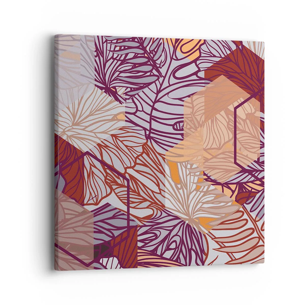 Vászonkép - Lehetetlen kapcsolat a geometria és a természet között - 40x40 cm