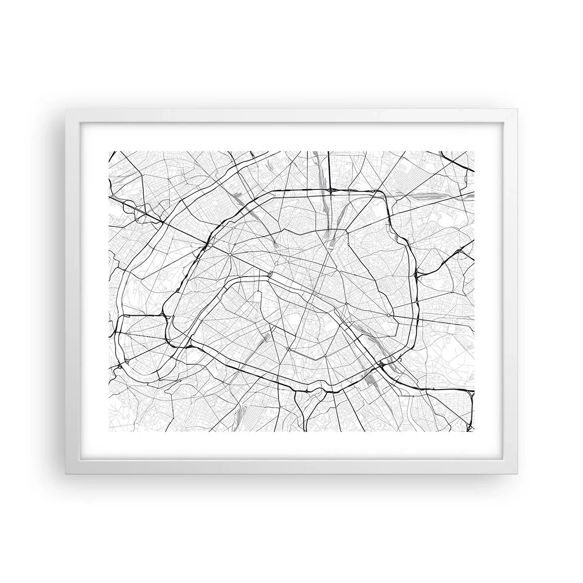 Poszter fekete keretben - Párizs virága - 50x40 cm