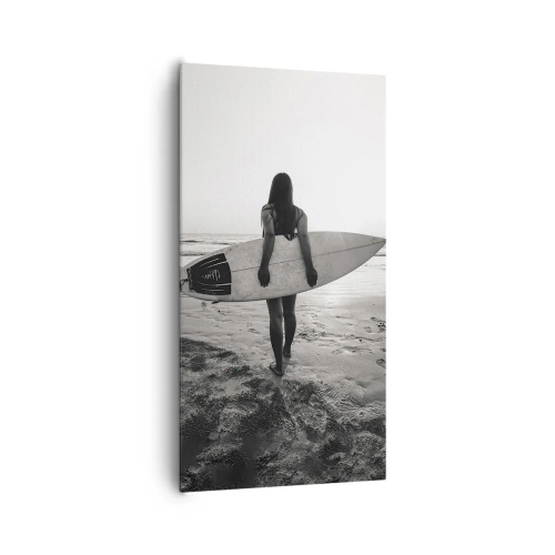 Vászonkép - Tengeri hullámok lánya - 65x120 cm