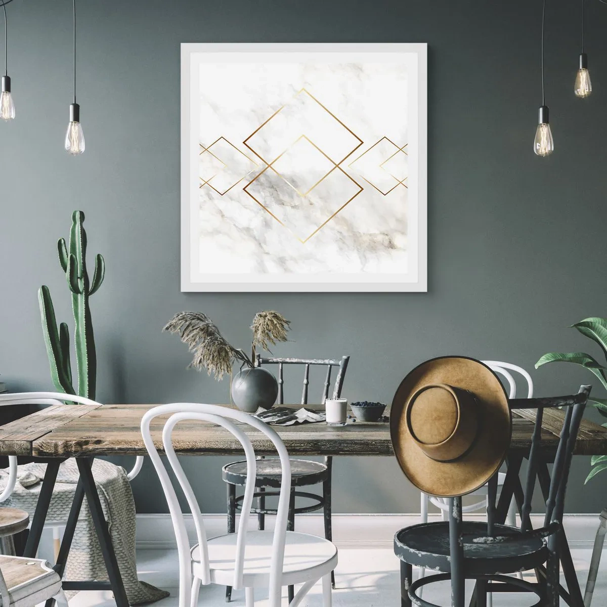 Poszter fekete keretben - Kilátás a végtelenbe - 60x60 cm