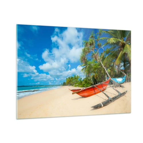 Üveg kép - A trópusok varázsa - 100x70 cm