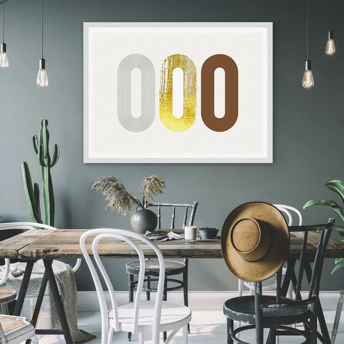 Poszter fekete keretben - Óóó! - 91x61 cm