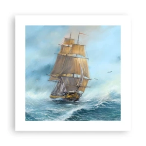 Poszter - A hullámok hullámzása - 40x40 cm