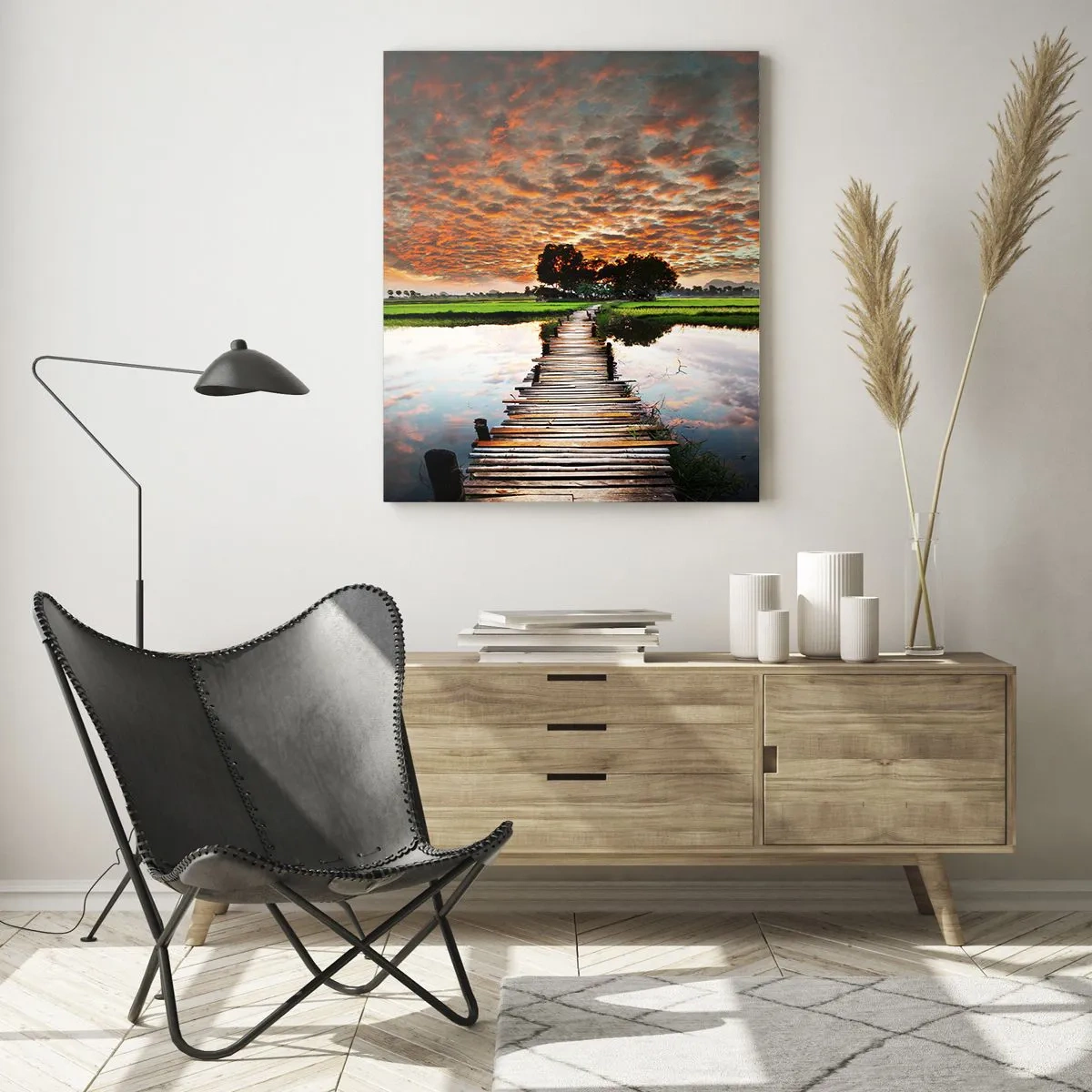 Üveg kép - Nyújtsd ki a karjaidat - lélegezz - 50x70 cm