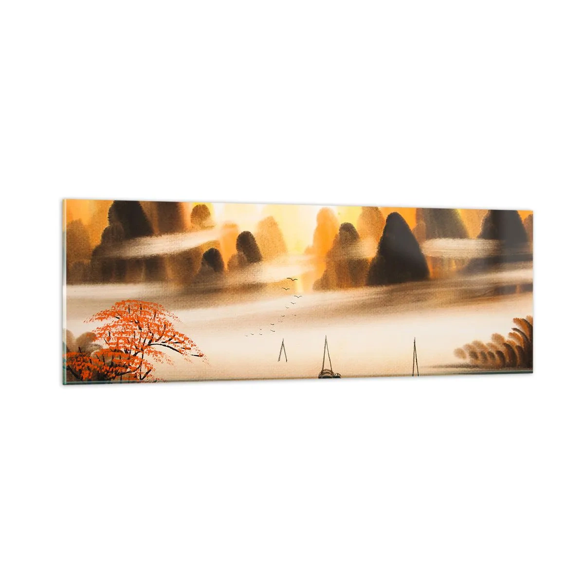 Üveg kép - Távolabb, mint a Távol-Kelet - 90x30 cm