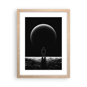 Poszter világos tölgy keretben - Szemtől szemben - 30x40 cm