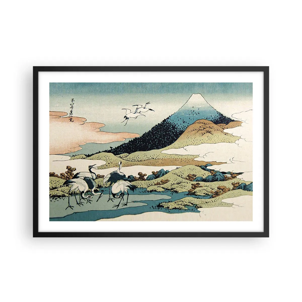 Poszter fehér keretben - Japán lélekben - 70x50 cm