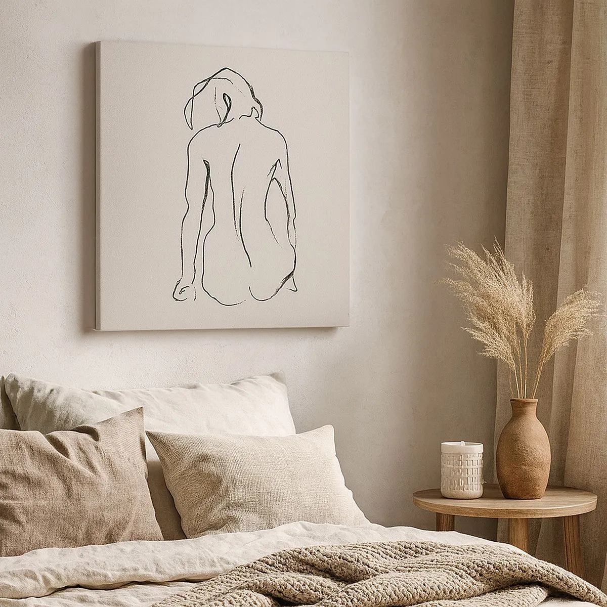 Vászonkép - Lány meztelenül - 30x30 cm