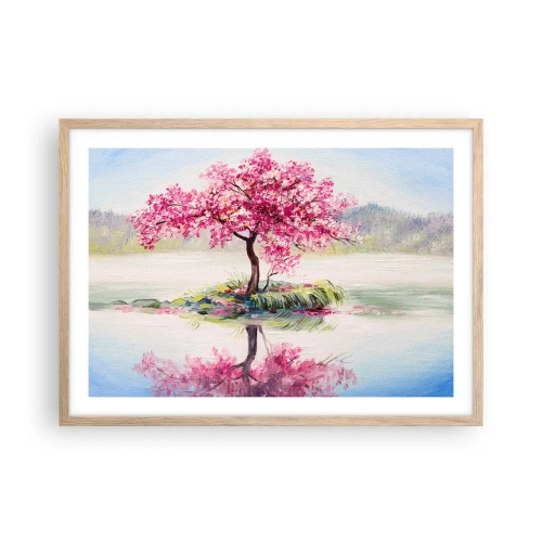 Poszter világos tölgy keretben - A tavasz ünnepe - 70x50 cm
