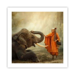 Poszter - Találkozás az utazáskor - 50x50 cm