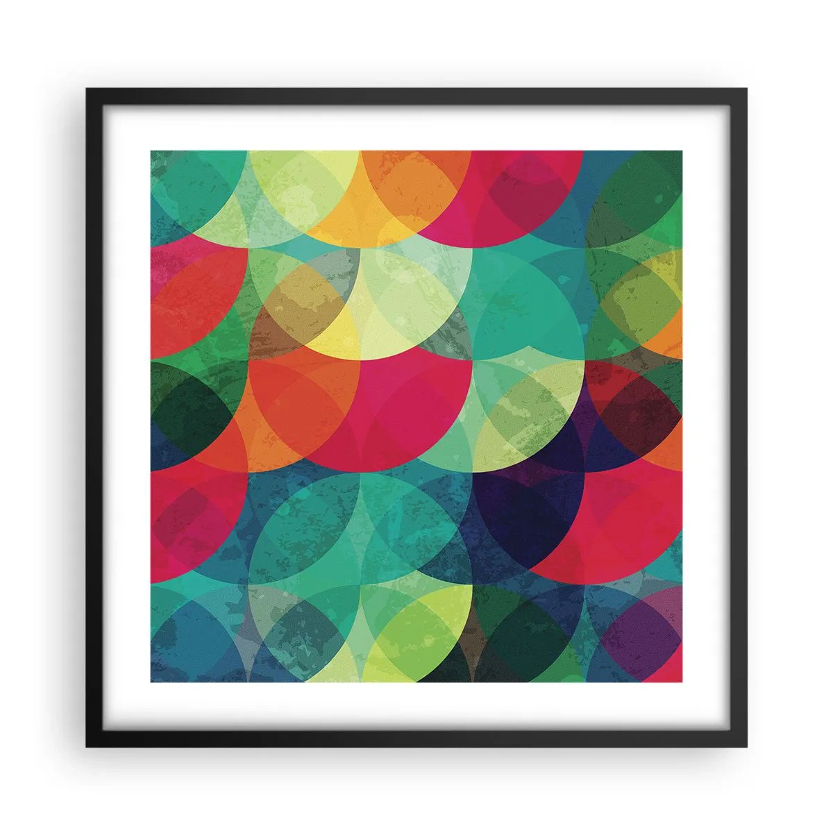 Poszter fehér keretben - Felszívárványság - 50x50 cm