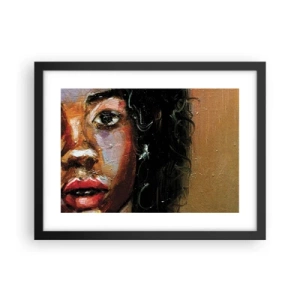 Poszter fehér keretben - Fekete és fény - 40x30 cm